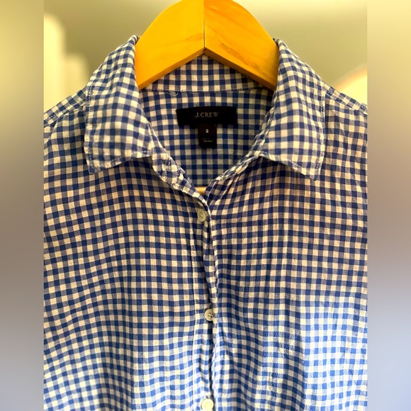Womens J Crew cotton button down shirt in size 2 - Picture 3 of 4